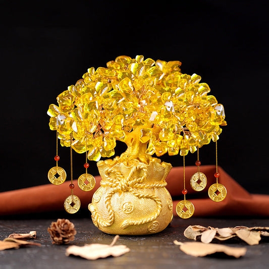 Aura Craft Feng Shui Collection Wealth Citrine Gathering Reiki Display piece 1