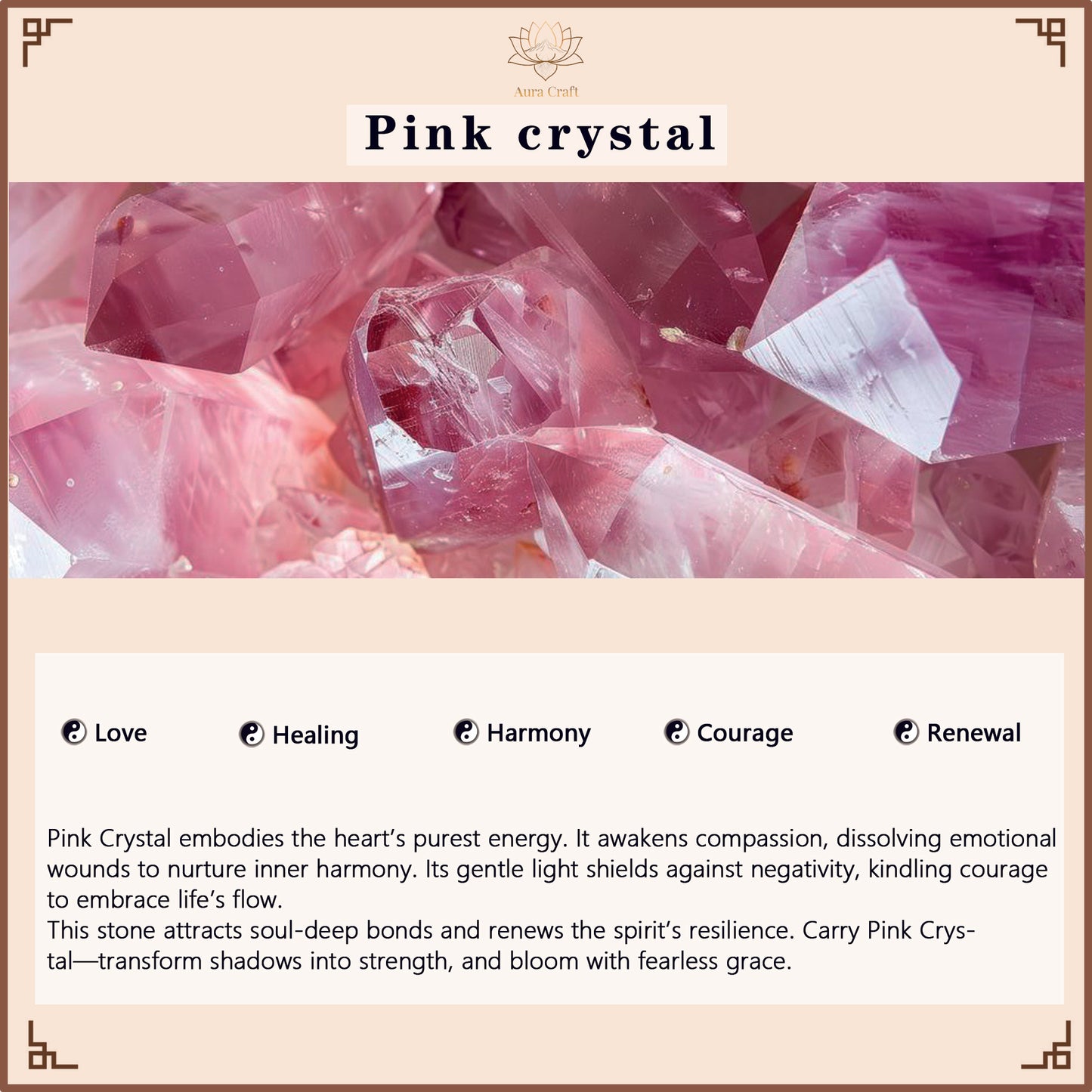 Aura Craft Pink Crystal 