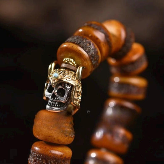 Aura Craft Tibetan Yak Bone Amulet Health and Blessing Bracelet 1
