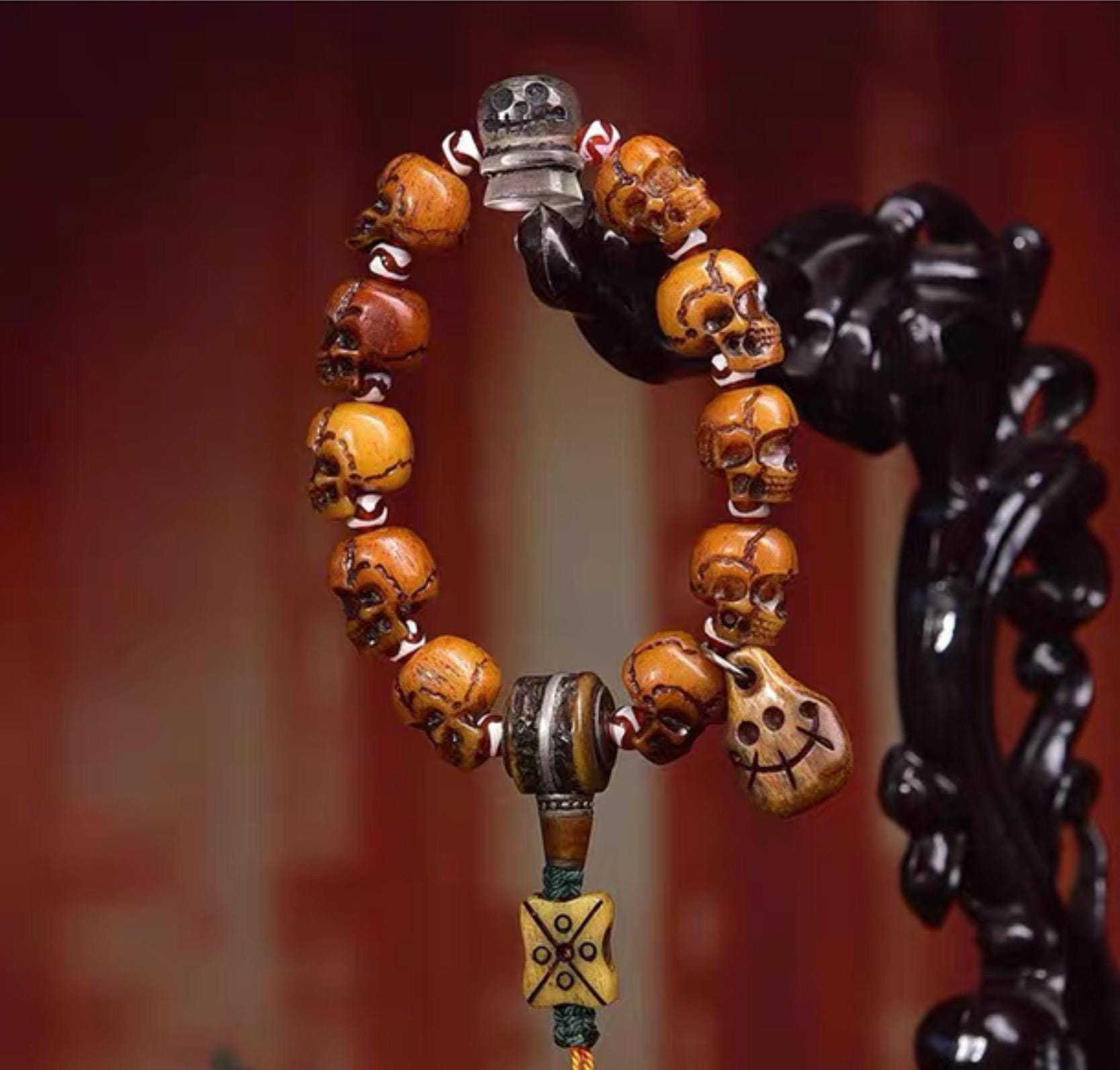 Aura Craft Tibetan Yak Bone Health and Blessing Bracelet 2